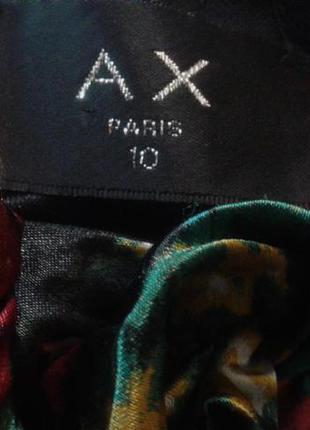 Нарядное платье бренд ax paris с оригинальным принтом , размер 10.