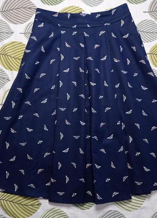 Юбка миди m&amp;s с бабочками