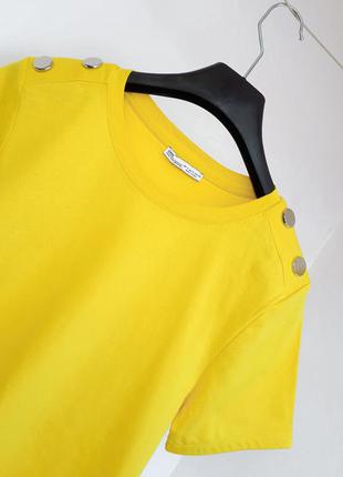 Жовта футболка zara футболка 100% бавовна3 фото