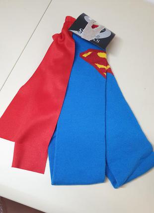 Шкарпетки superman супермен з плащем 41-46