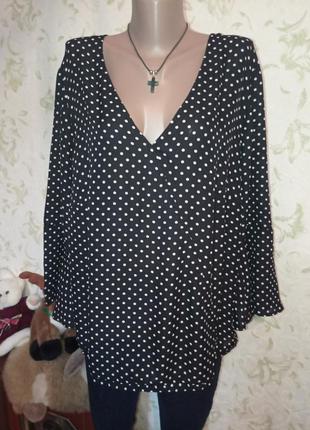 Блуза в горох eur 50