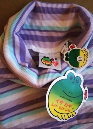 Новый трендовый полосатый гольф/водолазка/водолазочка