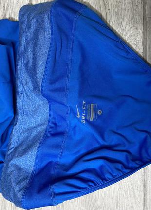 Оригинальные nike женские спортивные лёгкие синие шорты с термо6 фото