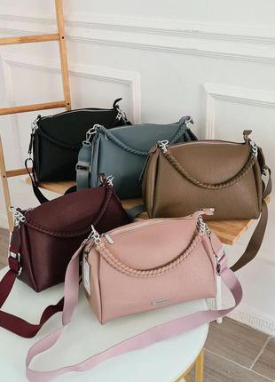 Сумка на длинной ручке cross-body сумочка трендовая и стильная кроссбоди2 фото