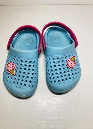 Крокси сабо шльопанці на дівчинку босоніжки 22 розмір