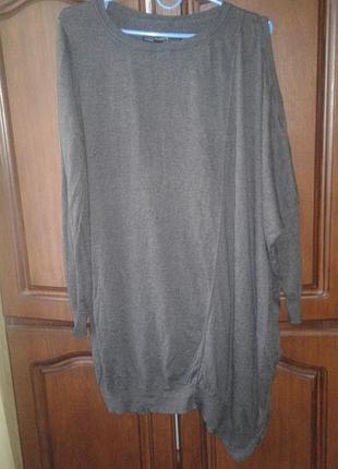 Светр оверсайз шовк+коттон