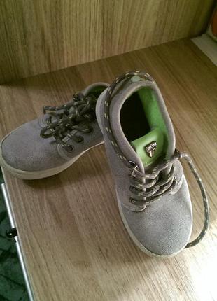 Осінні замшеві черевички-унісекс 26р.