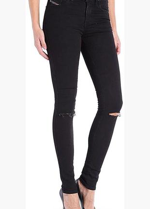 Нові джинси скіні суперлім чорні w28 l32 'diesel''skinzee 08e13'