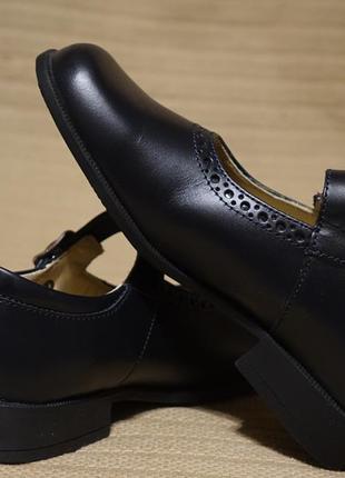 Красивые черные кожаные туфли с декором start - rite англия 30 1/2 р.