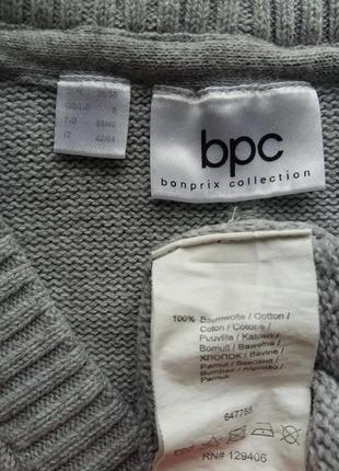 Теплый хлопковый свитер bonprix размер 36/383 фото