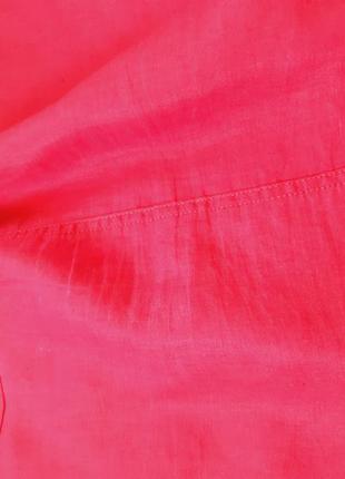 Красная льняная юбка миди , с карманами , m&s, p. 1410 фото