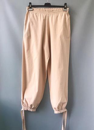 Легкие хлопчатобумажные брючки на резинке с завязками, германия