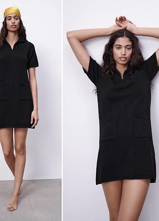 Трикотажное платье zara