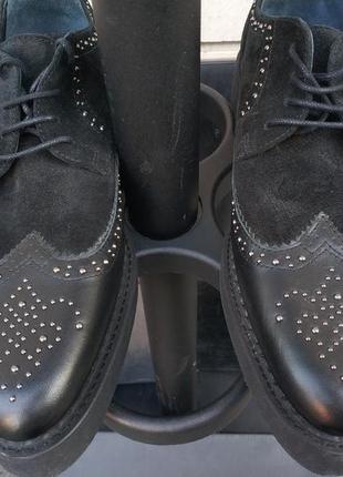 Мужские ботинки  броги  оксфорды creep deep d-aseree итальянского бренда diesel оригинал италия5 фото