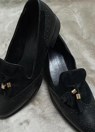 Туфли фирменные кожа жен.41р.next.clarks индии