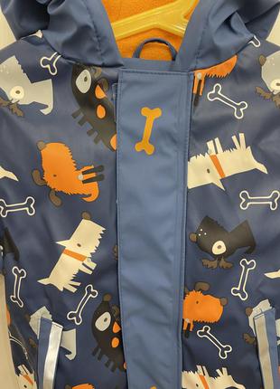Куртка грязепруф дождевик на флисе lupilu 12-24 мес, 86-92 размер.2 фото