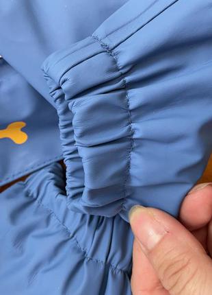 Куртка грязепруф дождевик на флисе lupilu 12-24 мес, 86-92 размер.10 фото