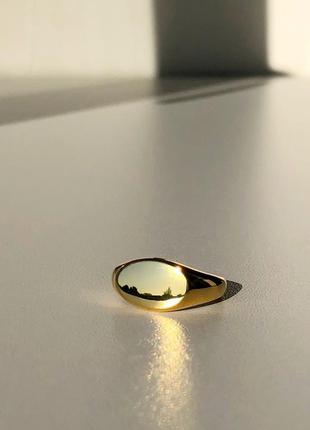 Кольцо печатка в золоте 17 размер3 фото