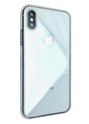 Чохол-накладка apple clear case для apple iphone x / xs (clear)3 фото