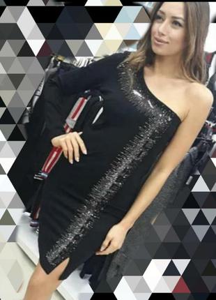 Шикарне вечірнє плаття на одне плече, люкс якість, стамбул.