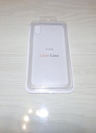 Чехол-накладка apple clear case для apple iphone x / xs (clear)4 фото