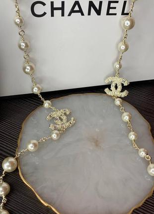 Брендові намисто з перлами майорка2 фото