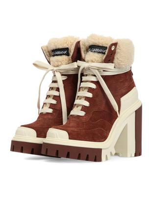 Dolce&gabbana замшевые ботильоны hi trekking