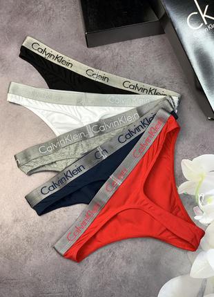 Набор нижнего белья стринги женские calvin klein radiant4 фото