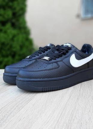 Жіночі кросівки nike air force (зима, з хутром)7 фото