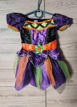 Детский костюм, платье ведьма, ведьмочка на 3-6 месяцев