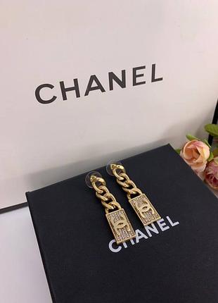 Брендовые серьги цепи люкс качество