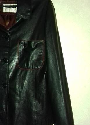 Натуральный кожаный пиджак /кожаная куртка / ветровка3 фото