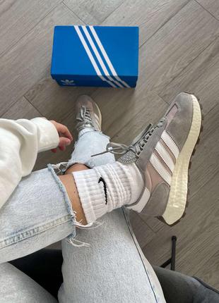 Кросівки жіночі/чоловічі adidas retropy e5 solid grey3 фото