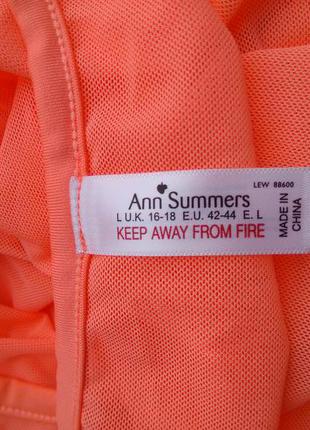 Яскравий неоновий укорочений прозорий топ ann summers сітка з довгим рукавом/футболка/лонгслив5 фото