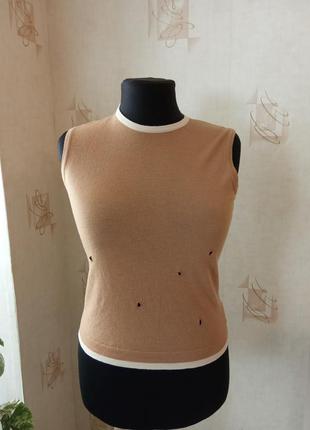 Эксклюзивная теплая, крутая, дырявая жилет, безрукавка, хенд мейд, чистая шерсть