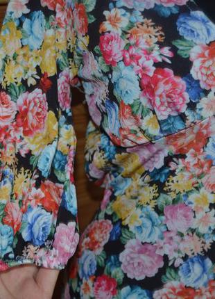 В наличии!!! нереально роскошное платье asos tall в яркие цветы! на высоких, шнуровка на спине!6 фото