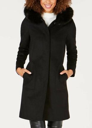 Forecaster fox-fur-trim hooded walker coat пальто деми м2 фото