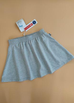 Сіра спідниця трикотажна original marines 140 / 146 см 10 / 11 років