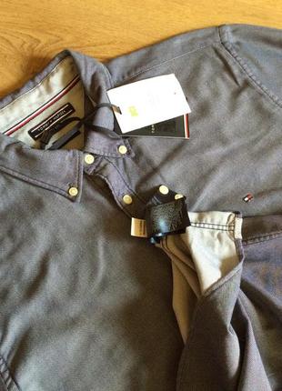 Мужская рубашка tommy hilfiger р xxl(xl) slim fit бирка cotton