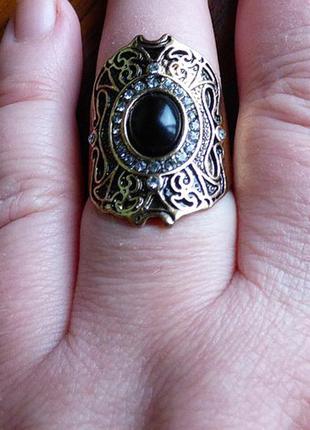 Винтажное кольцо под бронзу 19р-р1 фото