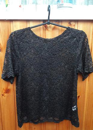 Красивая кружевная гипюровая блузка river island