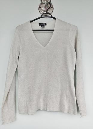 Нежный, мягкий базовый свитер пуловер new york & company2 фото