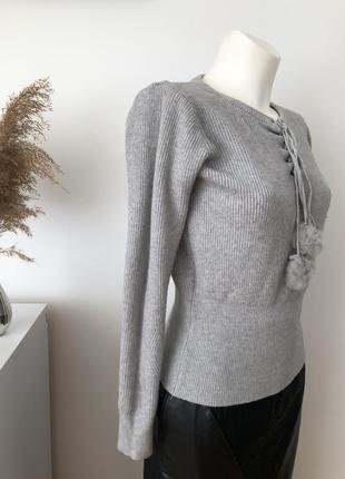 Стильний натуральний джемпер светр свитер шерсть2 фото