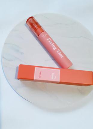 Водостійка матова помада(433) etude house fixing tint #03 mellow peach 4г