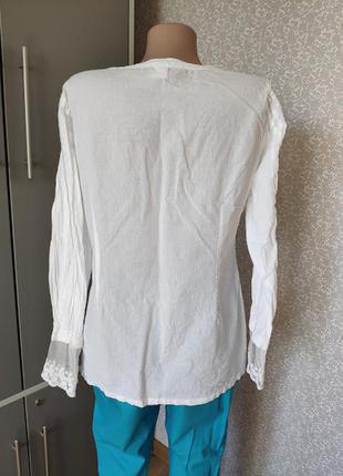 Блуза, рубашка с кружевом.2 фото