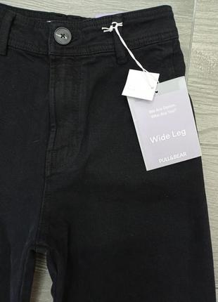 Черные джинсы с широкими штанинами pull&bear - 429 фото