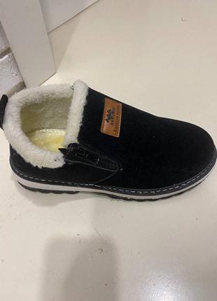 Чоловічі черевики з натуральної замші на натуральній овчині, з америки