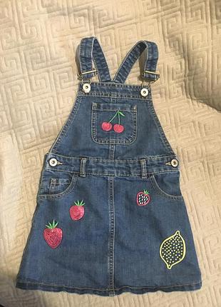 Джинсовий сарафанчик на дівчинку 3-4 роки