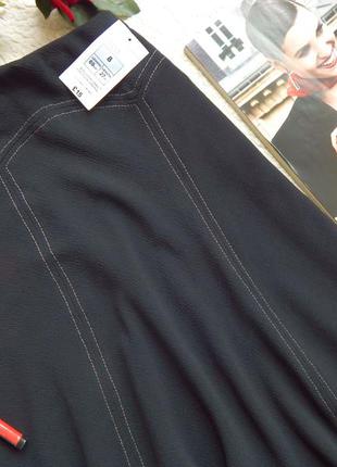 Новая миди юбка marks & spencer с контрастной строчкой3 фото