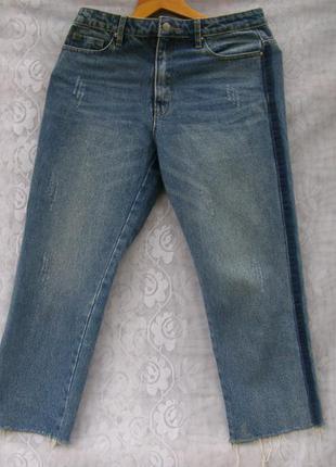 Стильные джинсы с лампасами и потёртостями от denima dottie1 фото